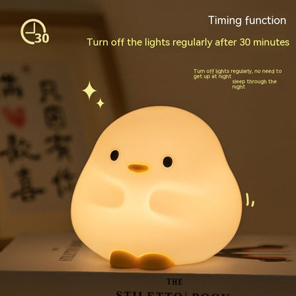 Sleepy Duck™ LED Night Light – Soft Silicone Touch Lamp for Cozy Nights