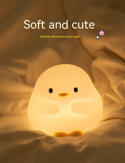Sleepy Duck™ LED Night Light – Soft Silicone Touch Lamp for Cozy Nights