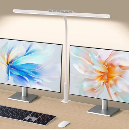 EyeComfort LED Desk Lamp with Clamp – 3 Color Modes & Stepless Dimming