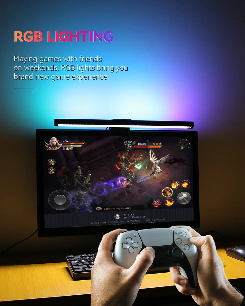 Stepless Dimming Led Desk Lamps for Computer Monitor Lights Bar USB Reading Light Monitor Lamp Backlight Screenbar Office Light