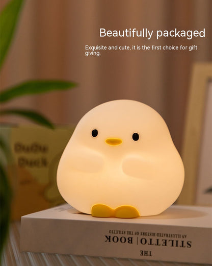 Sleepy Duck™ LED Night Light – Soft Silicone Touch Lamp for Cozy Nights