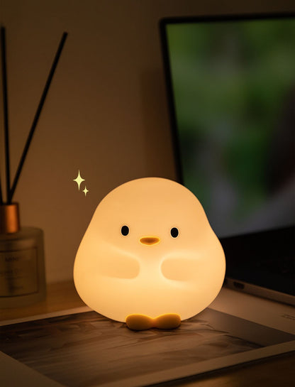 Sleepy Duck™ LED Night Light – Soft Silicone Touch Lamp for Cozy Nights