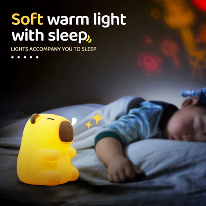 Capybara Cute Night Light Silicone Lamp With 7 Colours