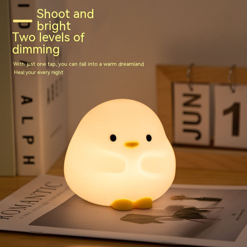 Sleepy Duck™ LED Night Light – Soft Silicone Touch Lamp for Cozy Nights
