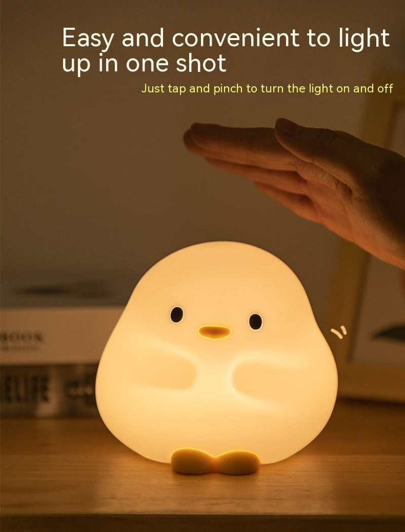 Sleepy Duck™ LED Night Light – Soft Silicone Touch Lamp for Cozy Nights