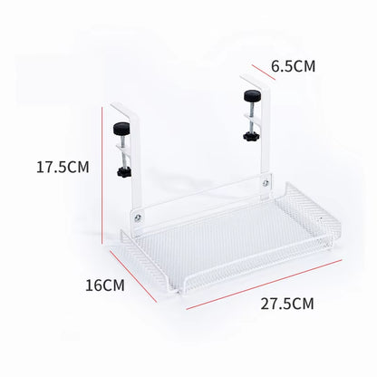 Under Desk Cable Management Tray No Drill Steel Desk Cable Organizers Wire Management Tray Cable Management Rack Storage Shelf