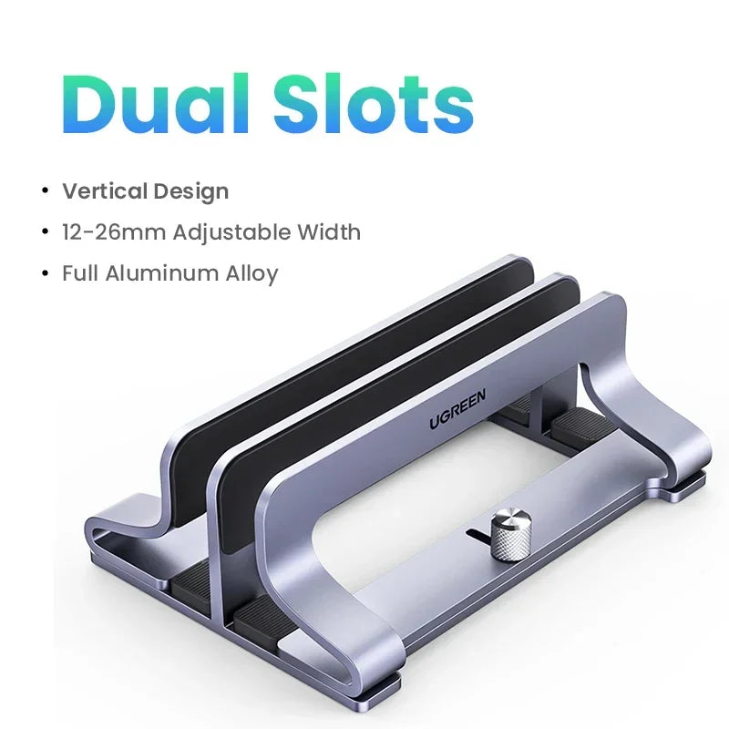 Vertical Laptop Stand Holder for Macbook Air Pro Aluminum Foldable Notebook Stand Laptop Support Macbook Pro Tablet Stand