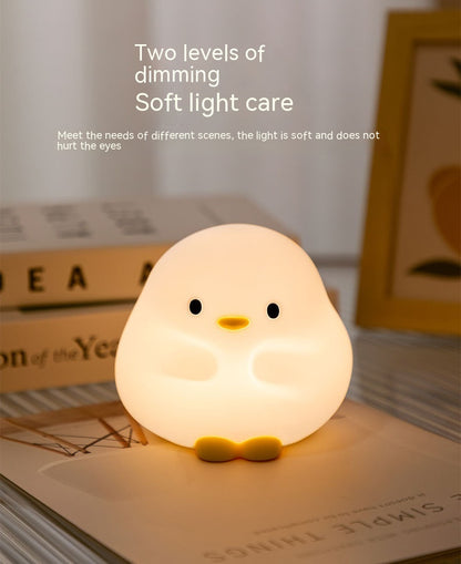 Sleepy Duck™ LED Night Light – Soft Silicone Touch Lamp for Cozy Nights