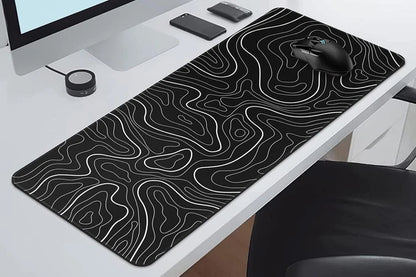 Mouse Pad Gaming Mousepad with Anti-Slip Rubber Base for Keyboard and Mouse -Black