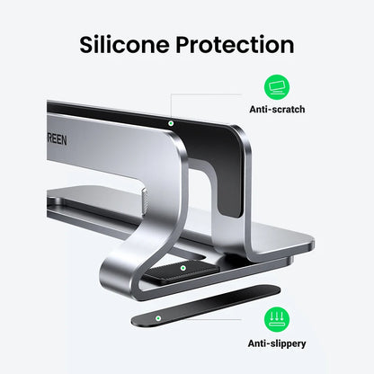Vertical Laptop Stand Holder for Macbook Air Pro Aluminum Foldable Notebook Stand Laptop Support Macbook Pro Tablet Stand