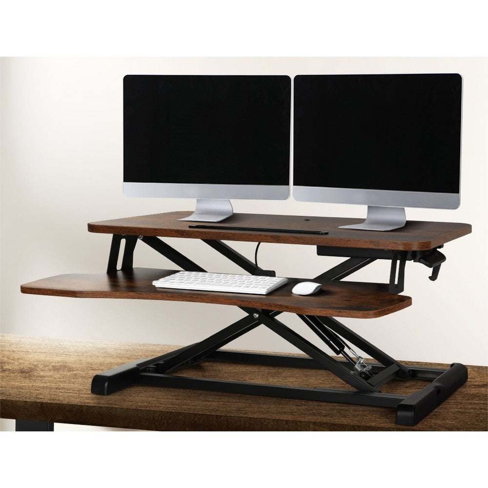 Height-Adjustable Standing Desk Riser – Ergonomic Sit-to-Stand Workstation (80cm)