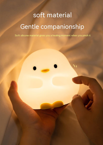 Sleepy Duck™ LED Night Light – Soft Silicone Touch Lamp for Cozy Nights
