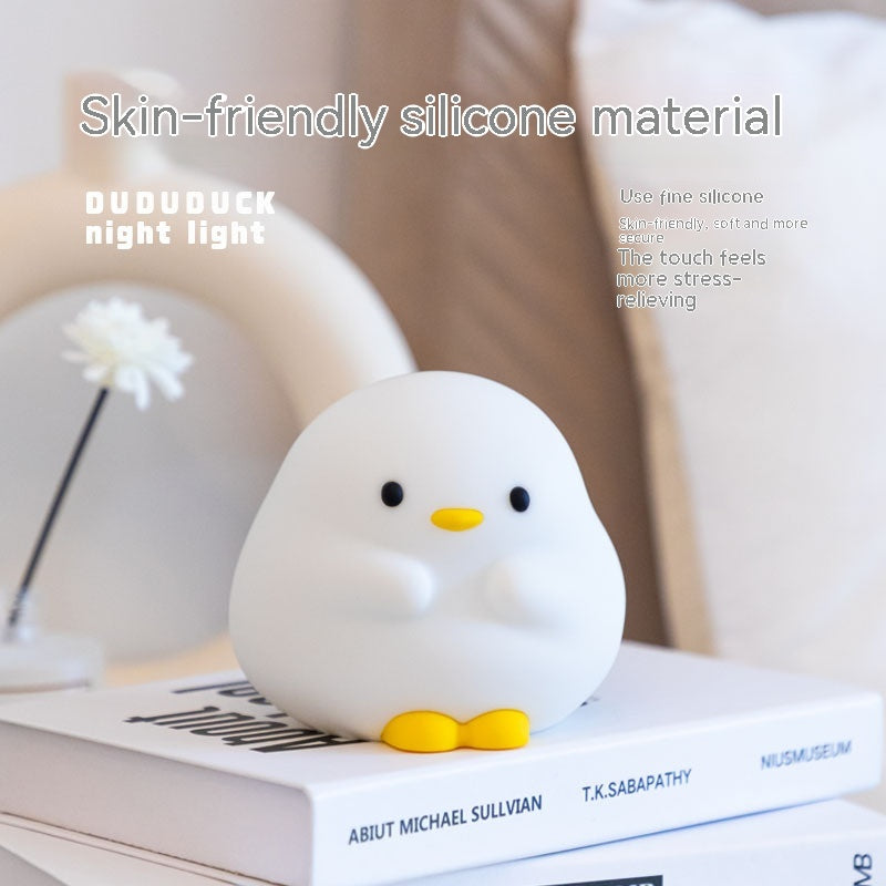 Sleepy Duck™ LED Night Light – Soft Silicone Touch Lamp for Cozy Nights