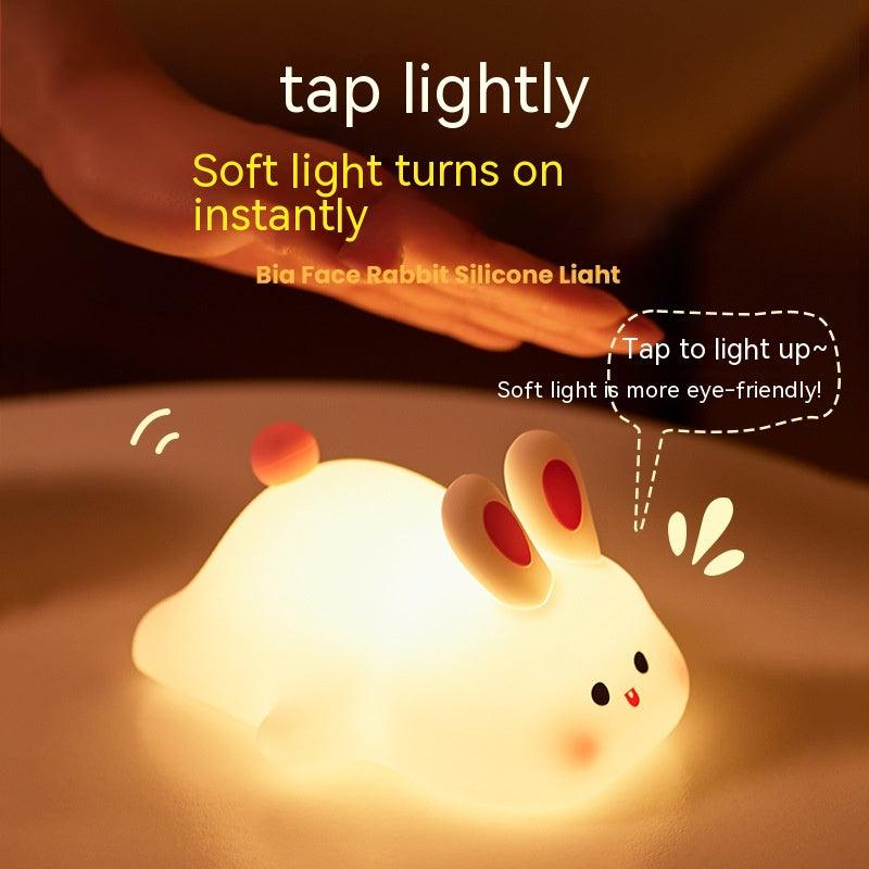 BunnyGlow Night Light – Soft Silicone Touch Lamp for Sweet Dreams