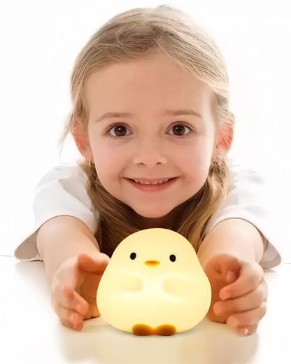 Sleepy Duck™ LED Night Light – Soft Silicone Touch Lamp for Cozy Nights