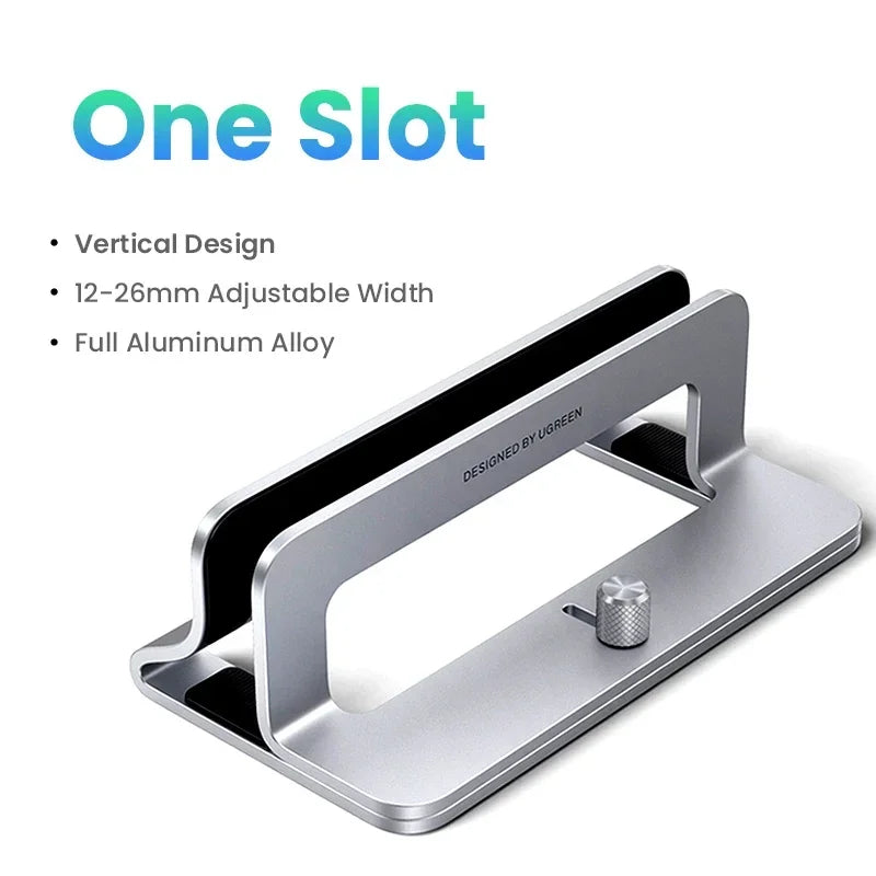 Vertical Laptop Stand Holder for Macbook Air Pro Aluminum Foldable Notebook Stand Laptop Support Macbook Pro Tablet Stand