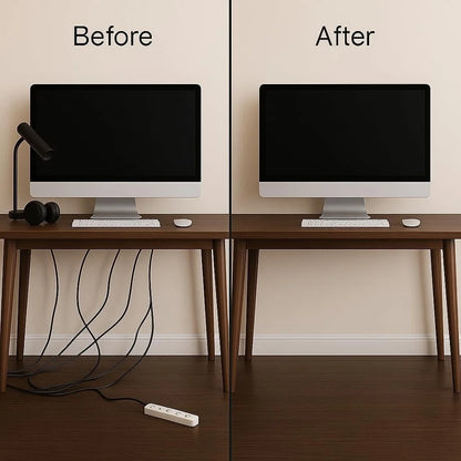 1Pc Channel Desk Cable Organizer Cable Management Accessories Cable Protecter No Drilling under Desk Management Tray