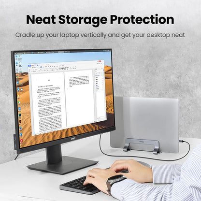 Vertical Laptop Stand Holder for Macbook Air Pro Aluminum Foldable Notebook Stand Laptop Support Macbook Pro Tablet Stand