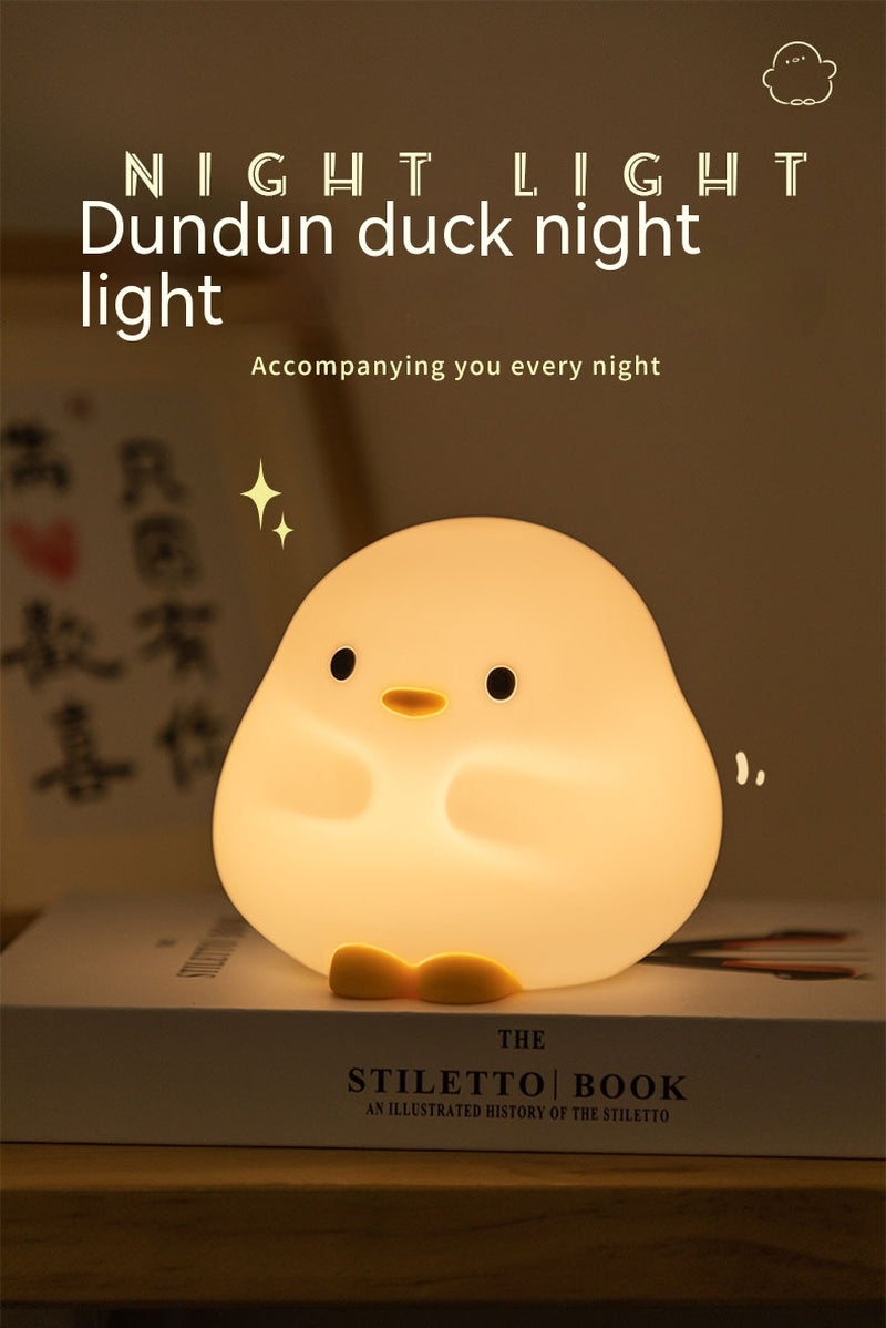 Sleepy Duck™ LED Night Light – Soft Silicone Touch Lamp for Cozy Nights