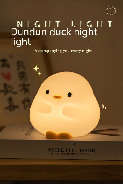 Sleepy Duck™ LED Night Light – Soft Silicone Touch Lamp for Cozy Nights