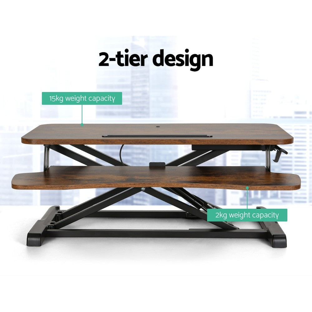 Height-Adjustable Standing Desk Riser – Ergonomic Sit-to-Stand Workstation (80cm)