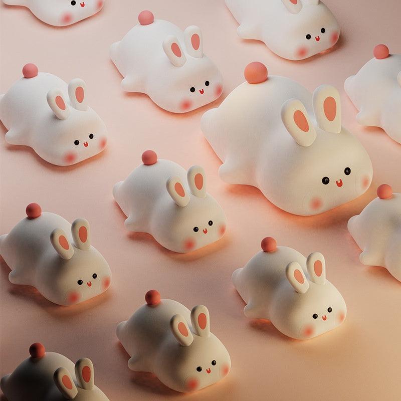 BunnyGlow Night Light – Soft Silicone Touch Lamp for Sweet Dreams