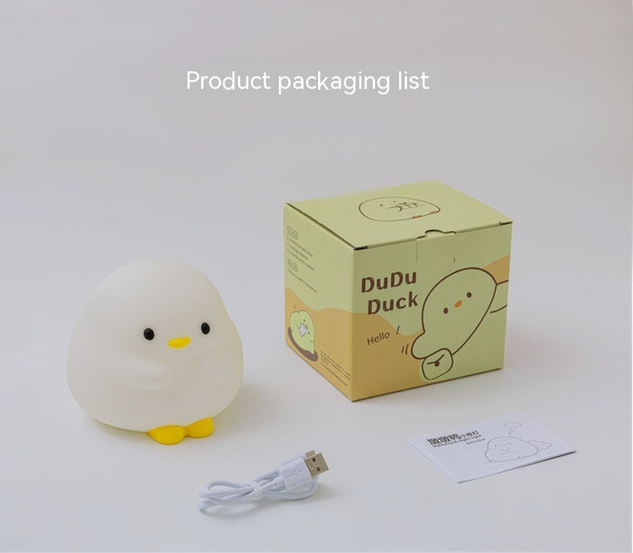 Sleepy Duck™ LED Night Light – Soft Silicone Touch Lamp for Cozy Nights