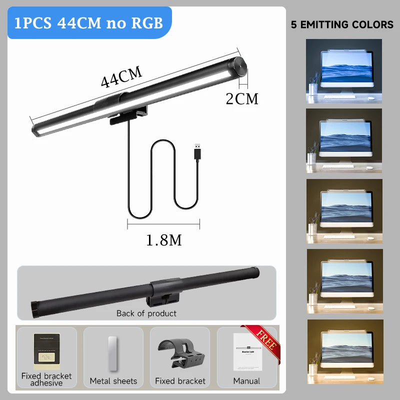 Stepless Dimming Led Desk Lamps for Computer Monitor Lights Bar USB Reading Light Monitor Lamp Backlight Screenbar Office Light