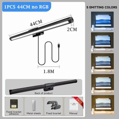 Stepless Dimming Led Desk Lamps for Computer Monitor Lights Bar USB Reading Light Monitor Lamp Backlight Screenbar Office Light