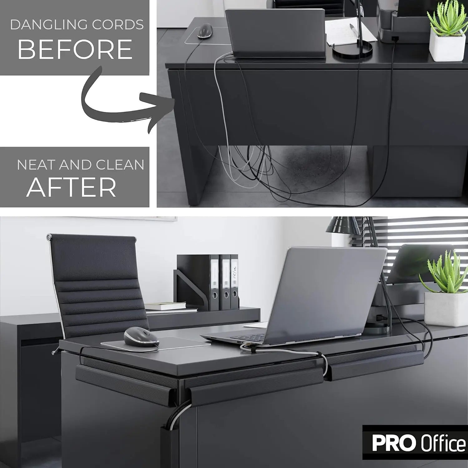 1Pc Channel Desk Cable Organizer Cable Management Accessories Cable Protecter No Drilling under Desk Management Tray