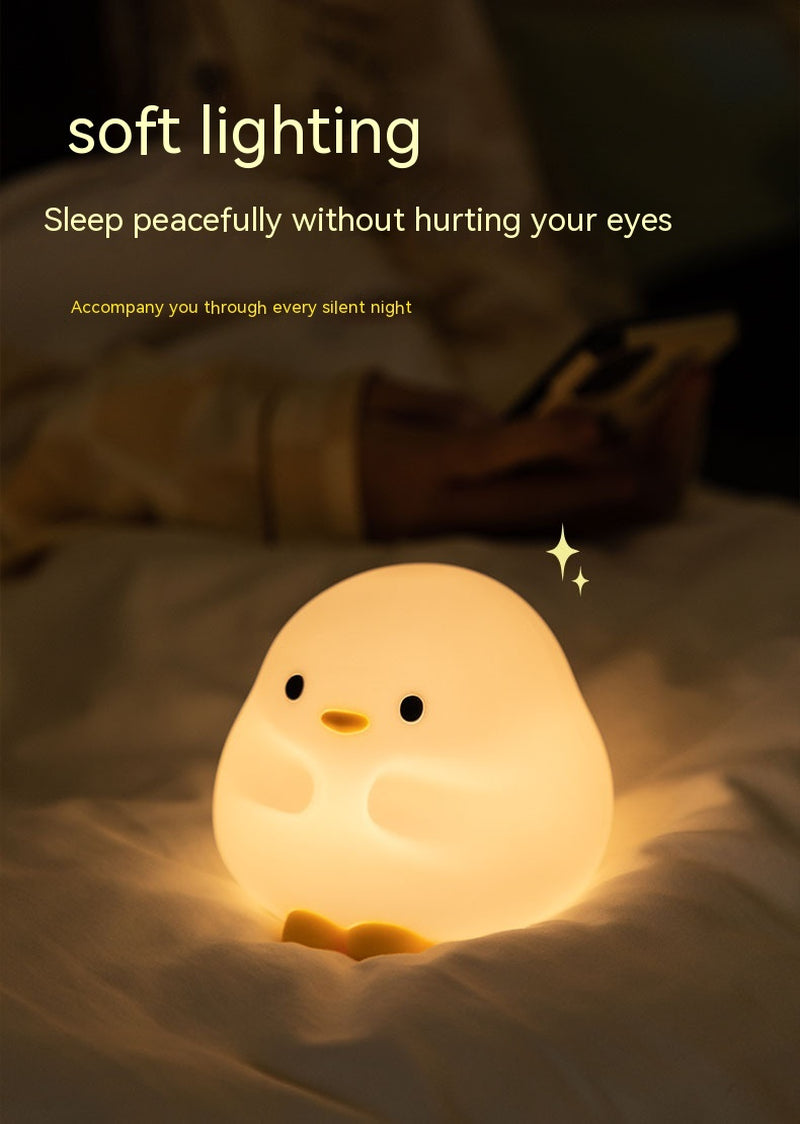 Sleepy Duck™ LED Night Light – Soft Silicone Touch Lamp for Cozy Nights