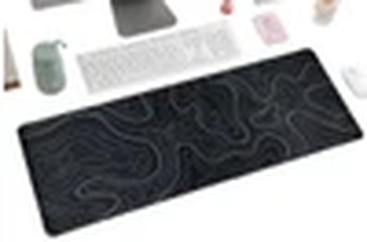 Mouse Pad Gaming Mousepad with Anti-Slip Rubber Base for Keyboard and Mouse -Black