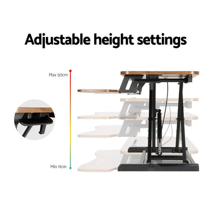 Height-Adjustable Standing Desk Riser – Ergonomic Sit-to-Stand Workstation (80cm)