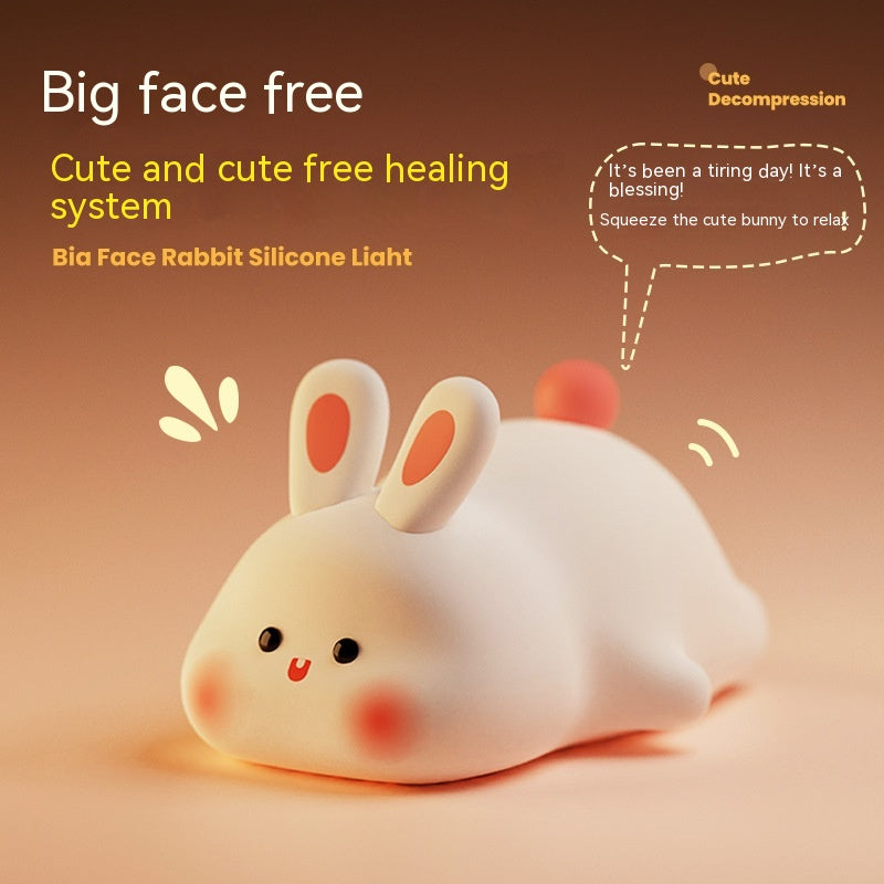 BunnyGlow Night Light – Soft Silicone Touch Lamp for Sweet Dreams