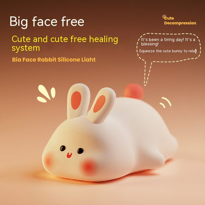 BunnyGlow Night Light – Soft Silicone Touch Lamp for Sweet Dreams
