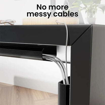 1Pc Channel Desk Cable Organizer Cable Management Accessories Cable Protecter No Drilling under Desk Management Tray