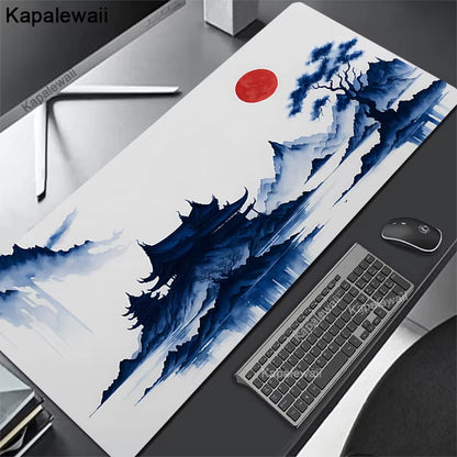 Desk Mat Gamer Mousepads Company Mouse Pad Office Desk Pad Ink Painting Large Mousepad Chinese Style Mouse Mat for Computer Pads
