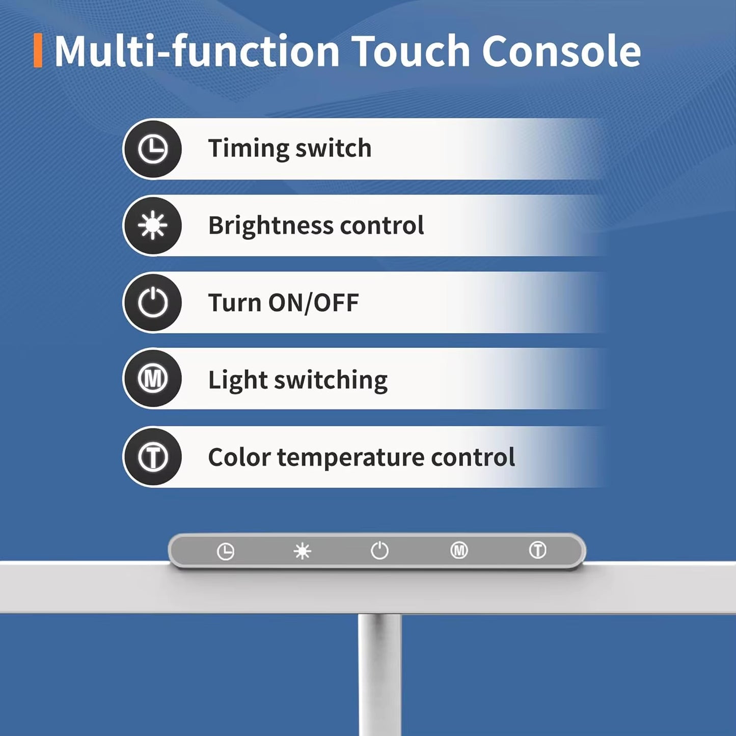 EyeComfort LED Desk Lamp with Clamp – 3 Color Modes & Stepless Dimming