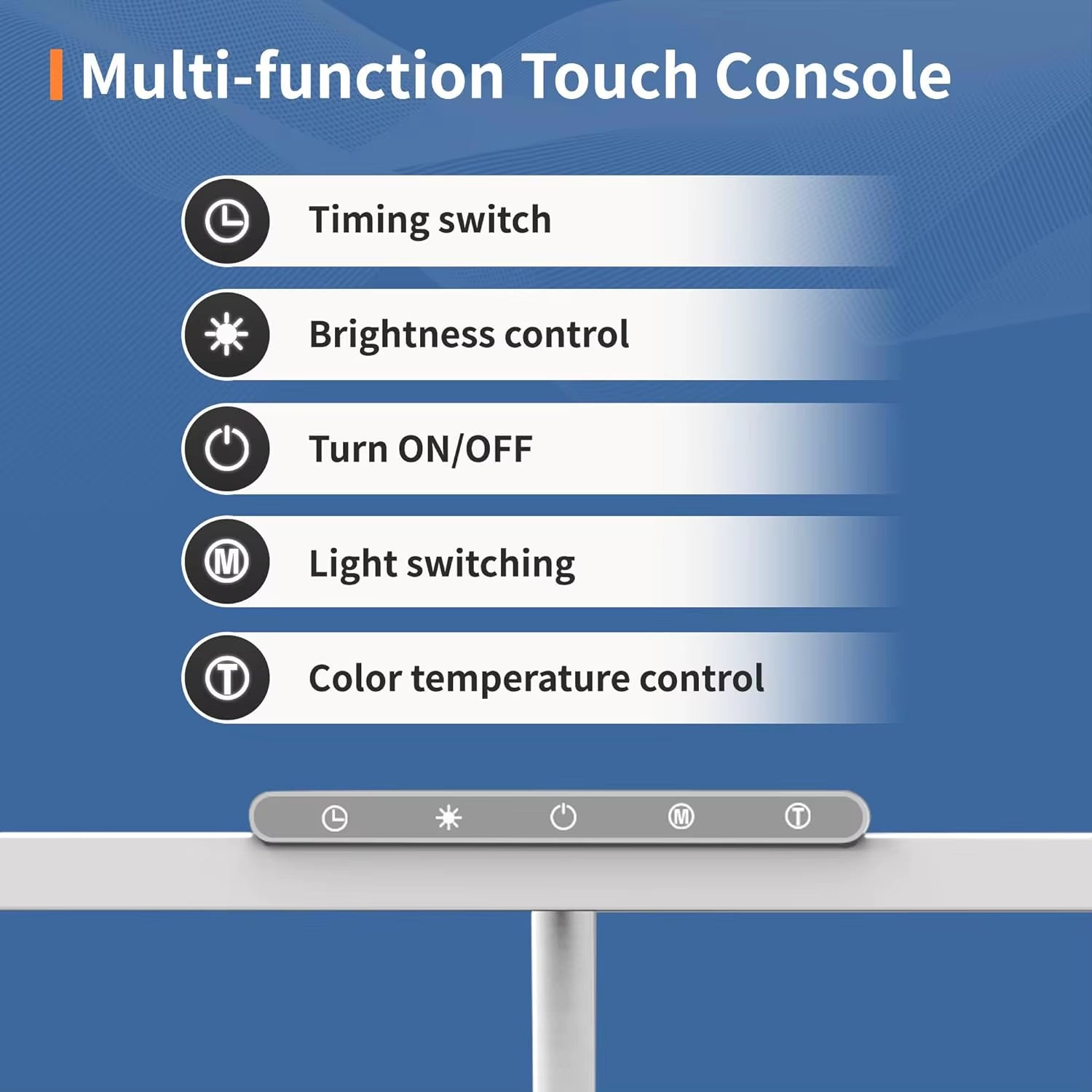 EyeComfort LED Desk Lamp with Clamp – 3 Color Modes & Stepless Dimming