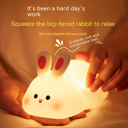 BunnyGlow Night Light – Soft Silicone Touch Lamp for Sweet Dreams
