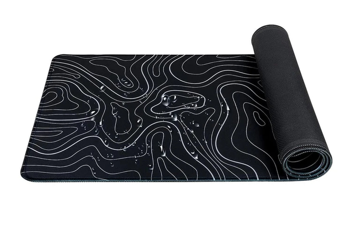 Mouse Pad Gaming Mousepad with Anti-Slip Rubber Base for Keyboard and Mouse -Black
