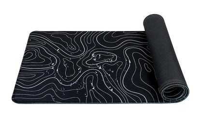 Mouse Pad Gaming Mousepad with Anti-Slip Rubber Base for Keyboard and Mouse -Black